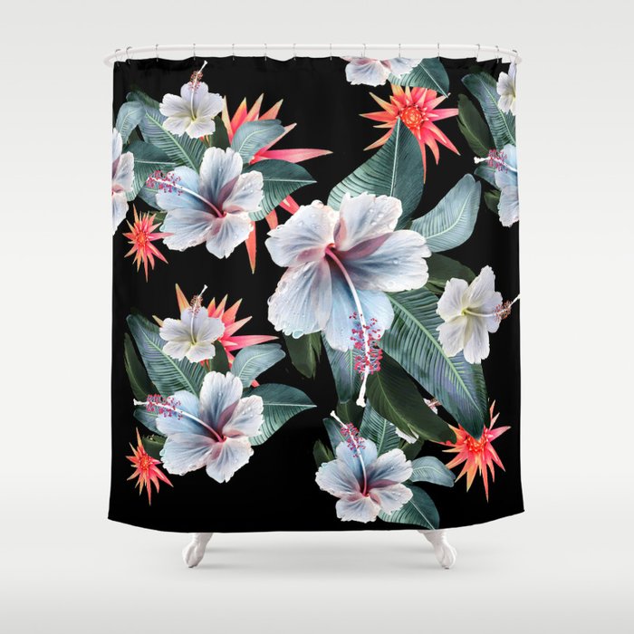 Tropical Banana Leaf Hibiscus Vintage Style Hawaiian Decor