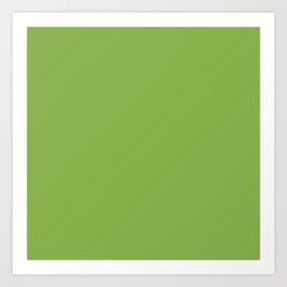 Green Apple - Solid Color Collection Art Print