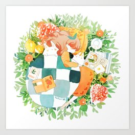 springtime snooze. Art Print