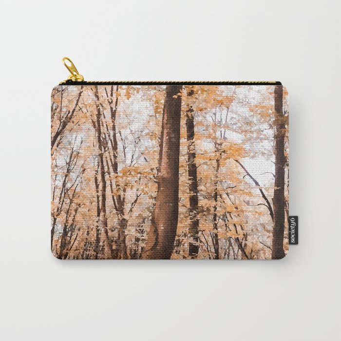 Amber autumn forest Carry-All Pouch