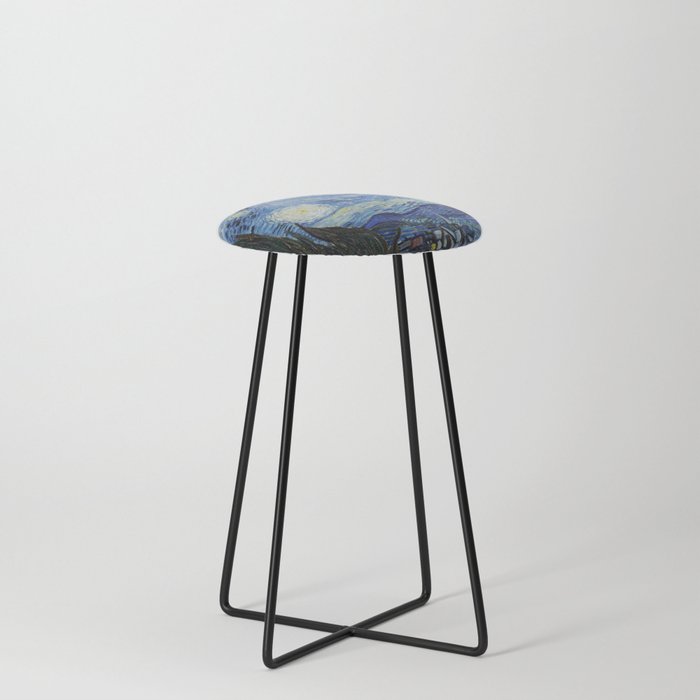 Vincent Van Gogh's The Starry Night Counter Stool
