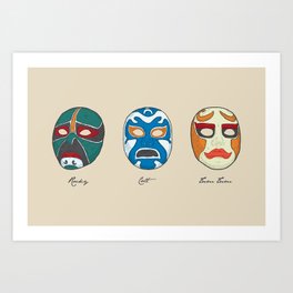Three Ninjas Art Print