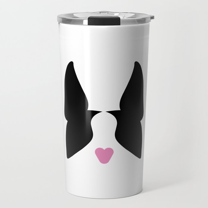 Boston Terrier Heart Travel Mug