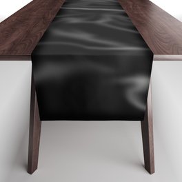 Minimalist Black Marbling Design Table Runner