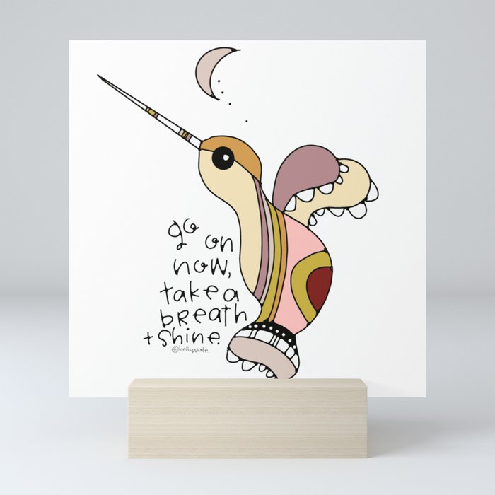 go on now.  Mini Art Print