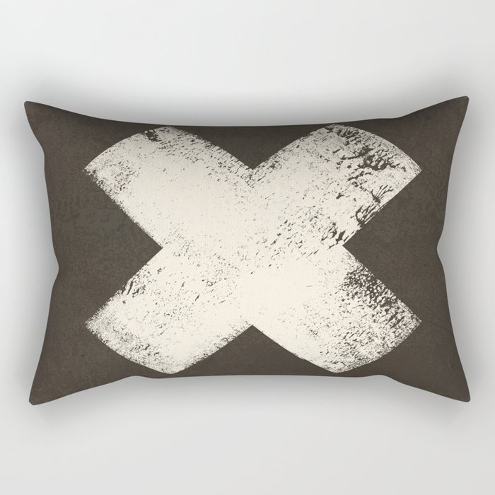 Ski X Cross Sign Rectangular Pillow