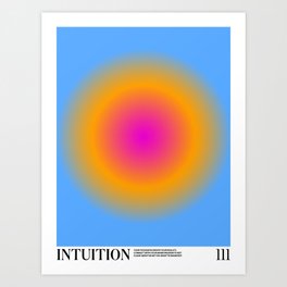 Gradient Angel Numbers: Intuition Art Print