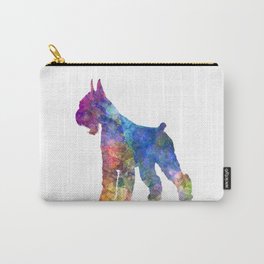 Giant Schnauzer dog in watercolor Carry-All Pouch