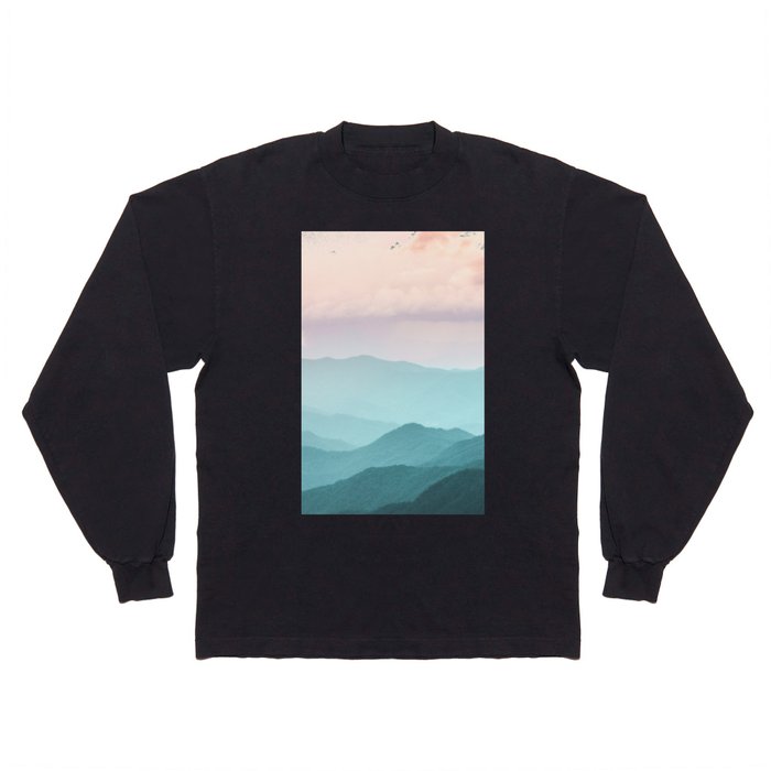 Smoky Mountain National Park Sunset Layers II - Nature Photography Long Sleeve T Shirt