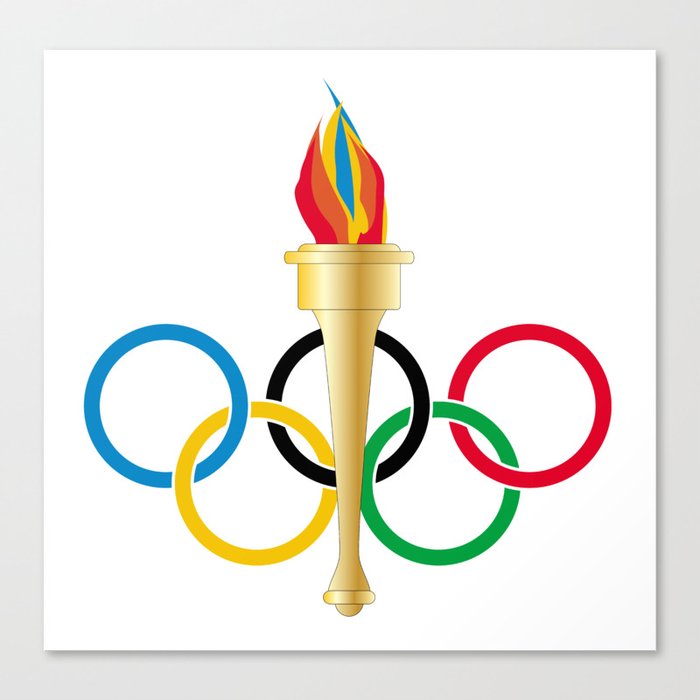 Olympic Rings Canvas Print