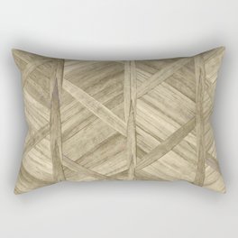 wood weebing Rectangular Pillow