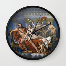 Mars Being Disarmed by Venus and the Three Graces, Fine Art Print Wall Clock