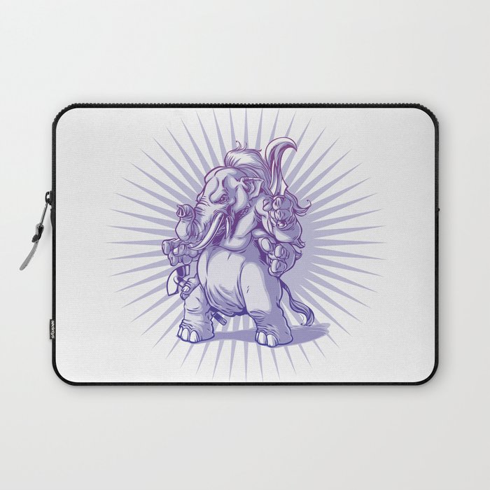 Angry Ganesh Laptop Sleeve