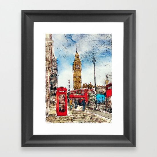 London Icons Framed Art Print