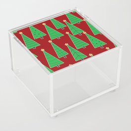 christmas trees in red Acrylic Box