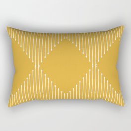 Geo (Yellow) Rechteckiges Kissen | Gold, Thanksgiving, Lineart, Abstract, Yellow, Boho, Digital, Winter, Lines, Curated 