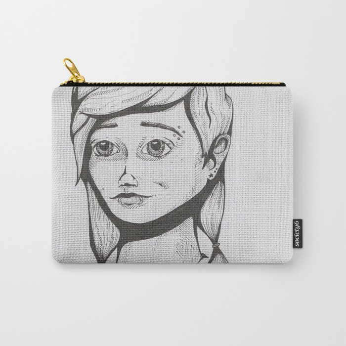 Line work Girl Carry-All Pouch