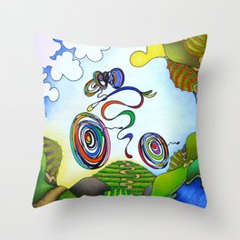 Bicycle, Cycling - Wine Country Rouleur Throw Pillow