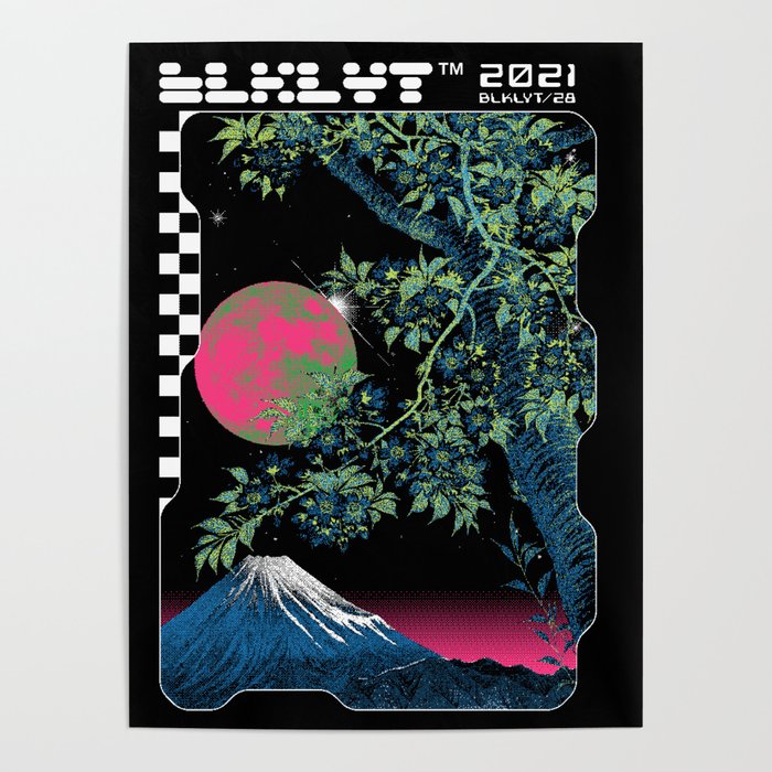 BLKLYT/28 - MOUNTAIN MOON Poster