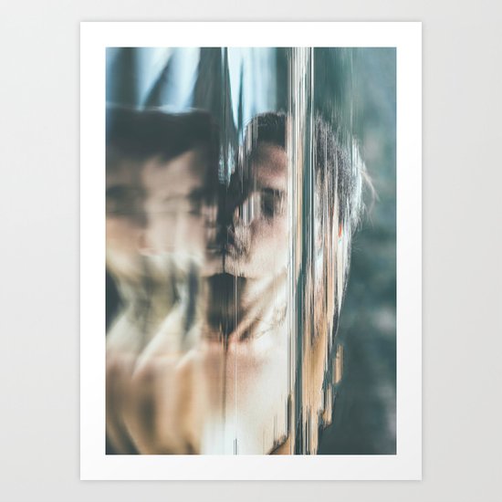 Dreams V (pixel sorted) Art Print