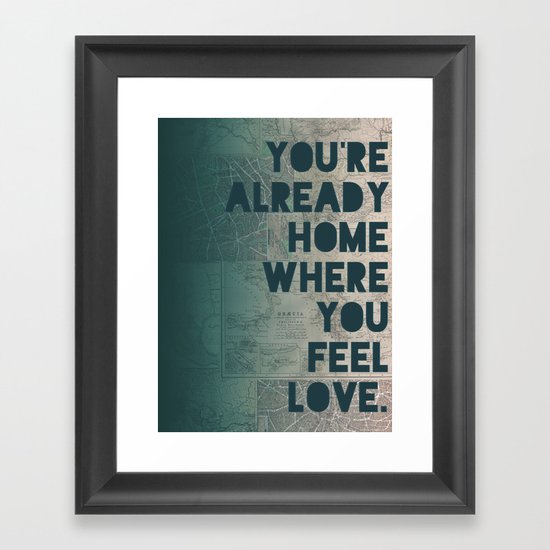 Home Framed Art Print