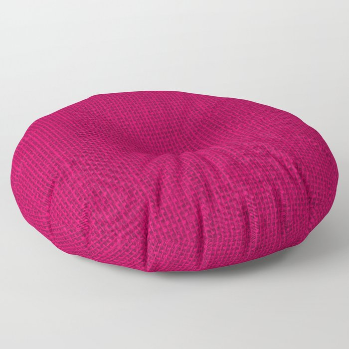 Natural Woven Hot Pink Burlap Sack Cloth Floor Pillow