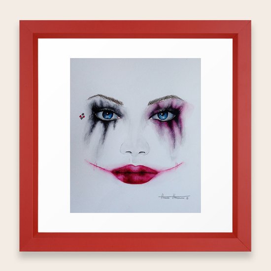 Harley Quinn Framed Art Print By Halinkachristina Society6