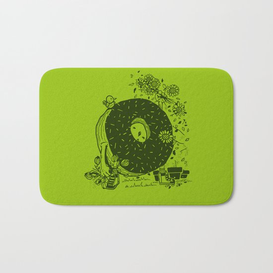 Donut Pick Flowers Bath Mat