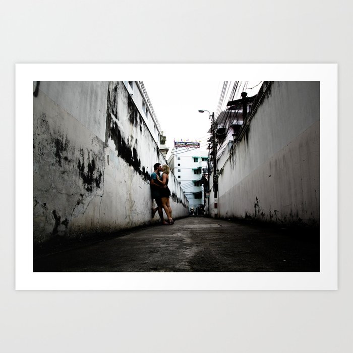 Alleyway Love Art Print By Nicsharkey Society6