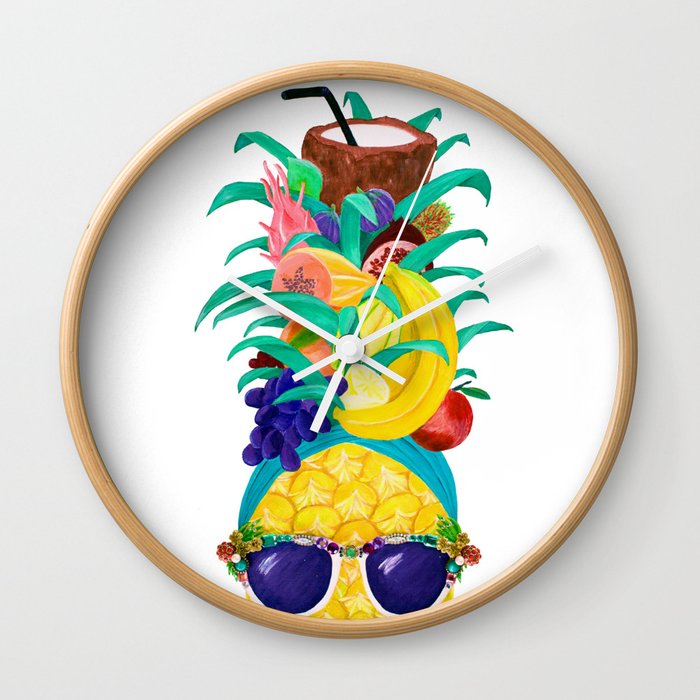 Chiquita Pineapple Wall Clock