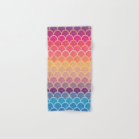 Watercolor Lovely Pattern VVIV Hand & Bath Towel