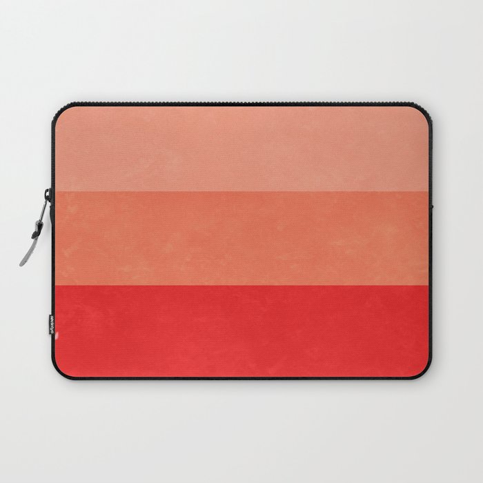 Red Grunge Stripes Laptop Sleeve