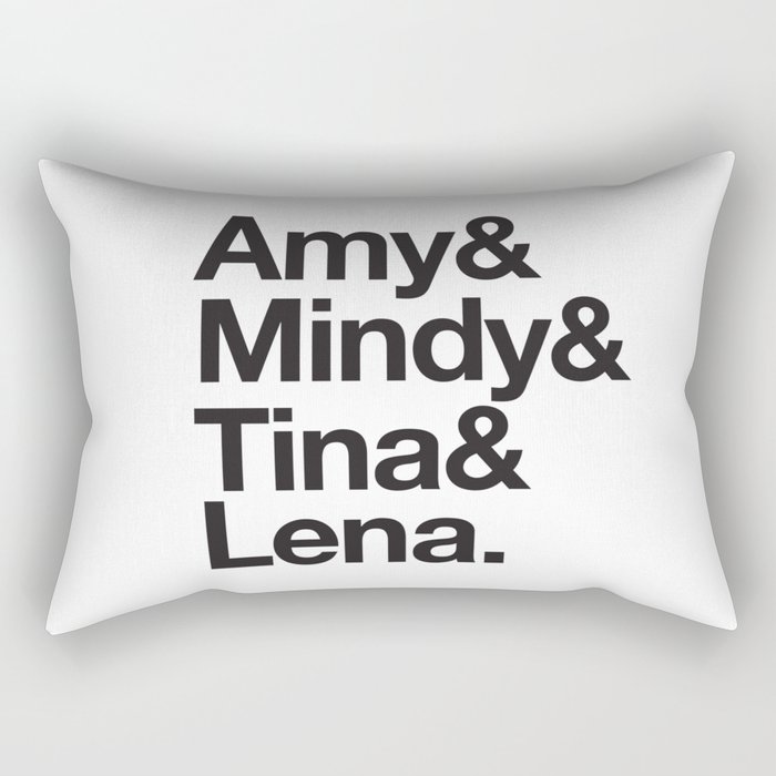 Amy & Mindy & Tina & Lena Rectangular Pillow