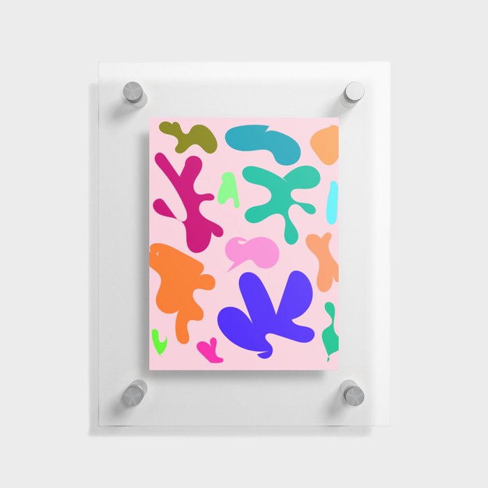 20 Henri Matisse Inspired 220527 Abstract Shapes Organic Valourine Original Floating Acrylic Print