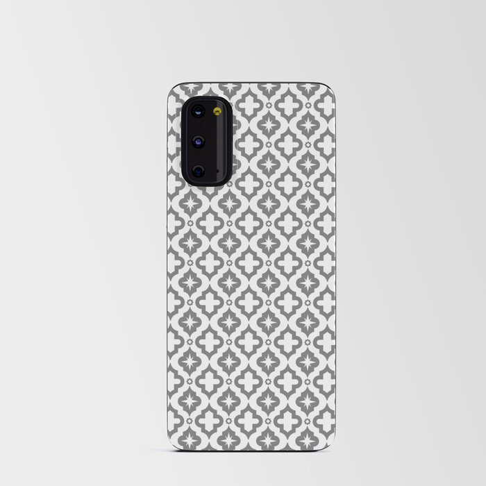 Grey Ornamental Arabic Pattern Android Card Case