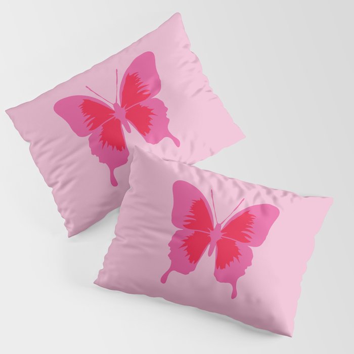 Pink butterfly pillow outlet