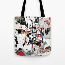 Modern Girl On Grunge background. Grunge style. The Modern Generation Tote Bag