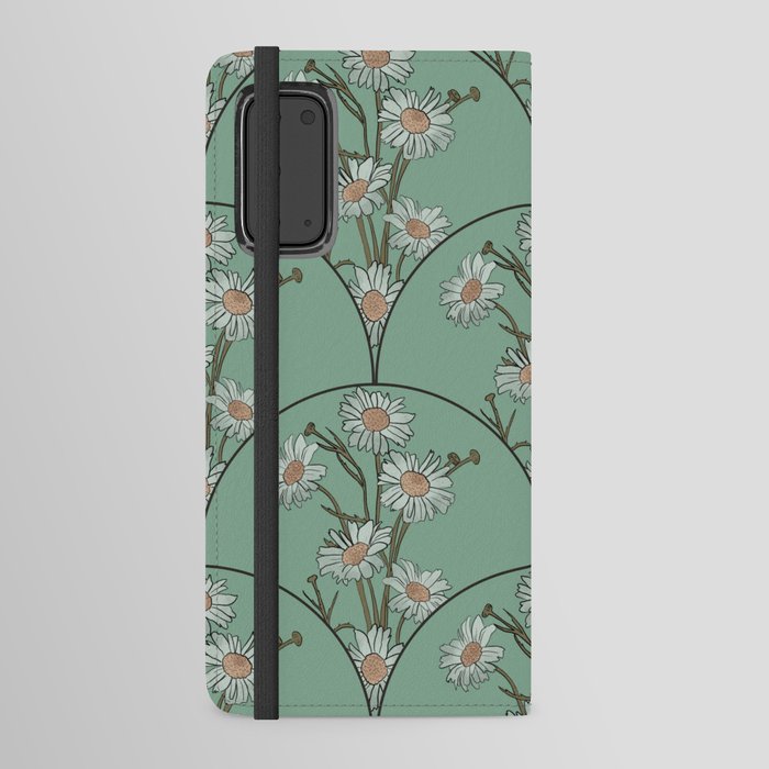 Daisies in Green Android Wallet Case