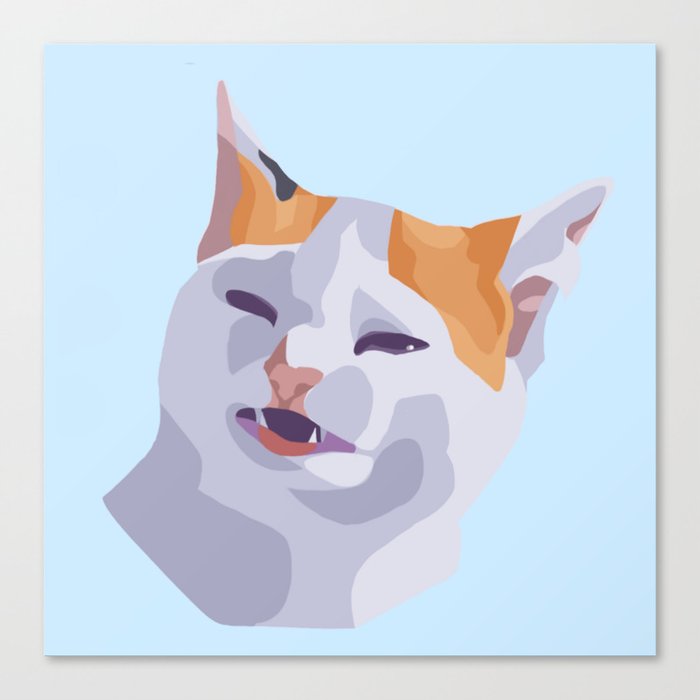 Angry Cat No Banana Canvas Print