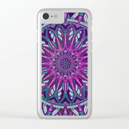 Iris Mandala 2 Clear iPhone Case