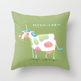 Moonicorn Throw Pillow
