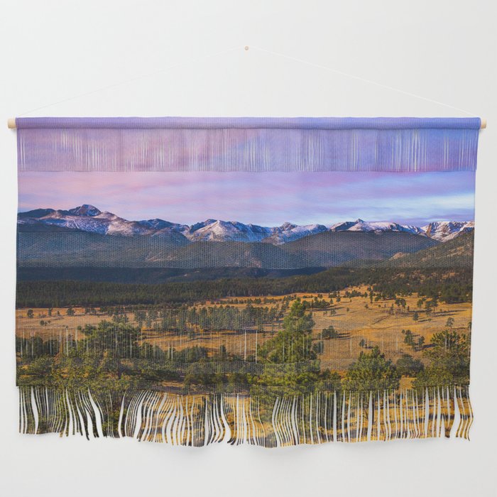 Rocky Mountain High - Mountains Overlooking Valley at Dusk in Rocky Mountain National Park Colorado Wall Hanging