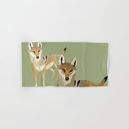 Totem Indian Wolf Hand & Bath Towel