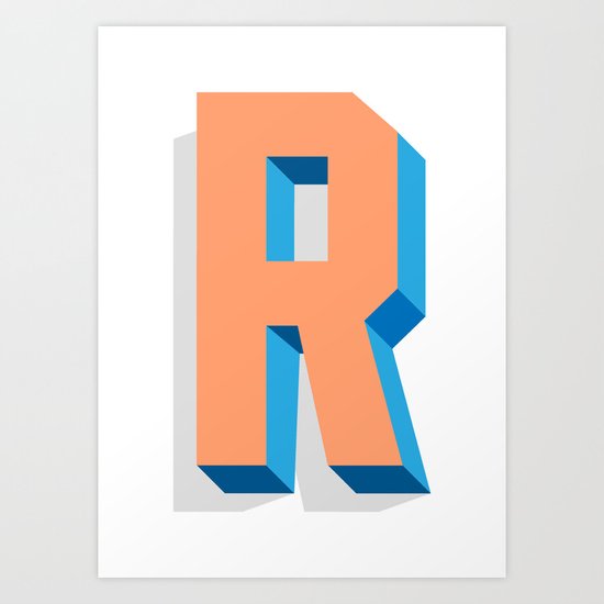 Letter R Art Print