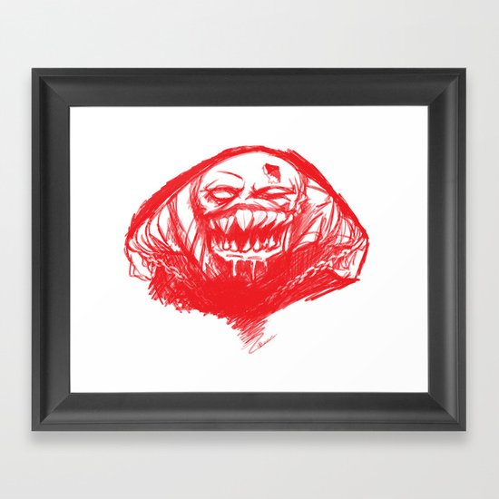 Menace Framed Art Print