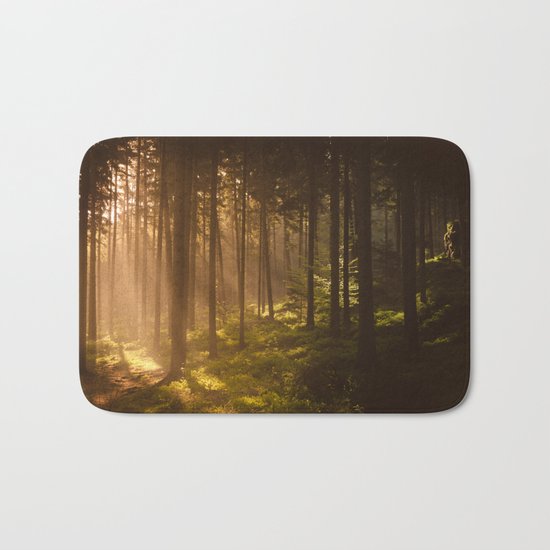 Morning forest Bath Mat