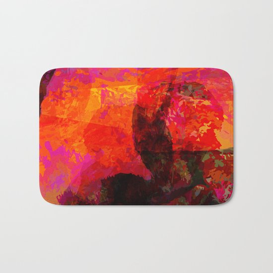 flames Bath Mat