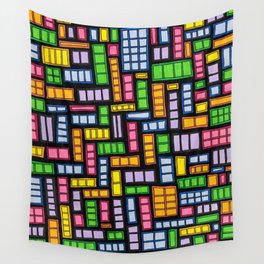 Pastel Windows Wall Tapestry