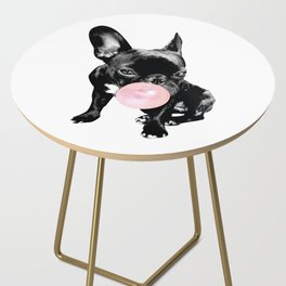 French bulldog Bubblegum Side Table