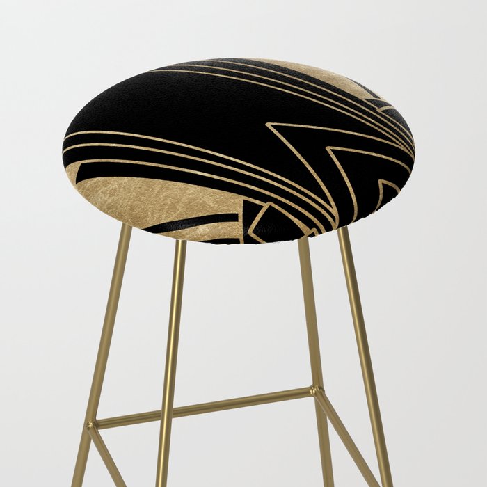 Art Deco Design Bar Stool By Peggieprints Society6